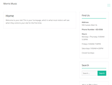 Tablet Screenshot of morrismusicltd.com